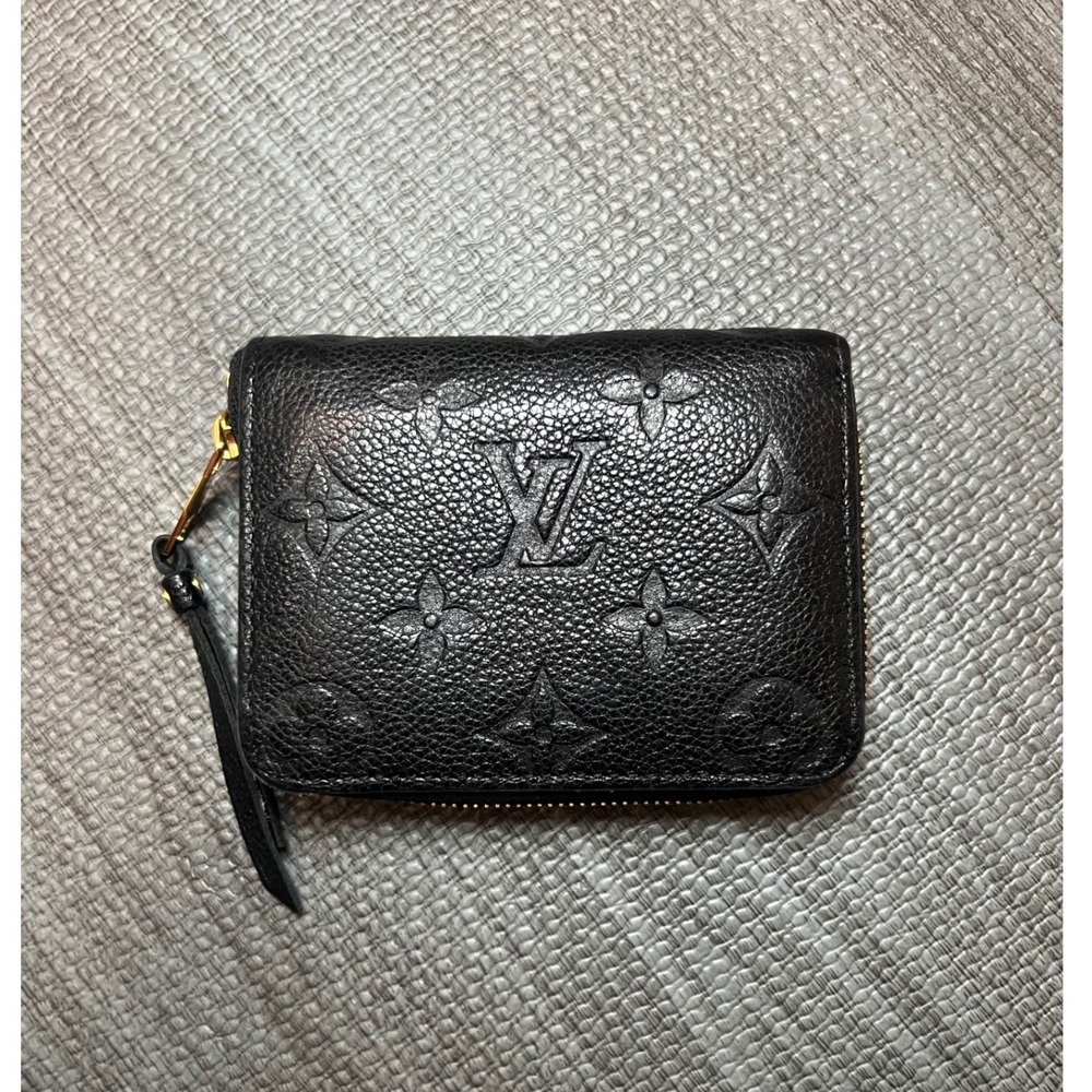 Louis Vuitton Zippy Coin Purse Monogram Empreinte Noir Black Leather Wallet - Picture 2 of 8